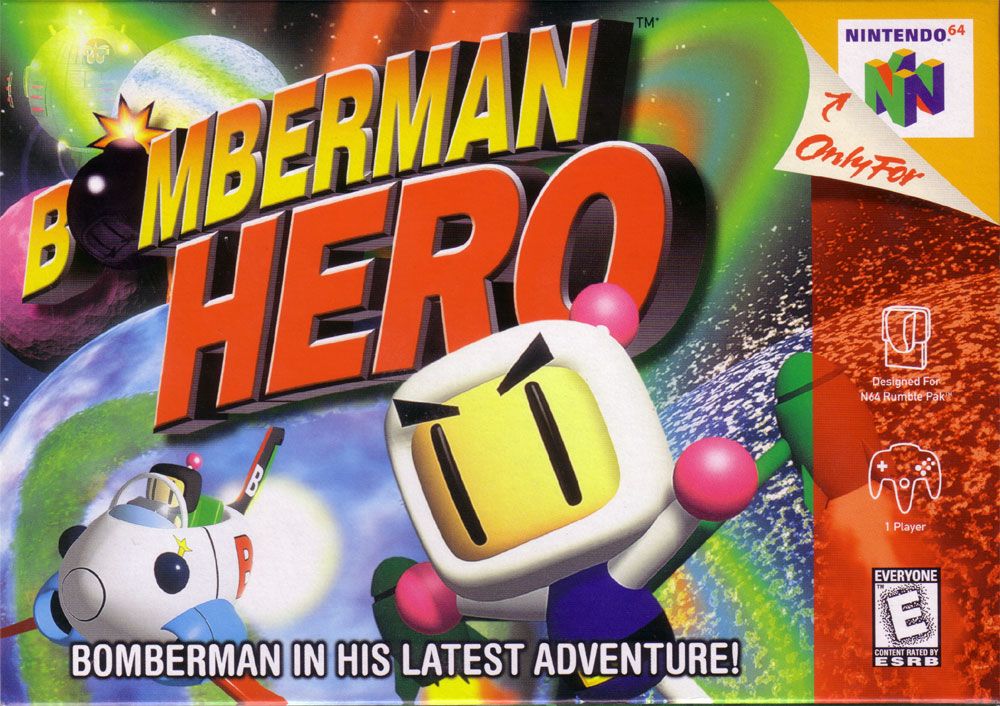 Bomberman Hero box art for Nintendo 64
